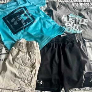 Under Armour Kids' Blue and Gray Clothing Set